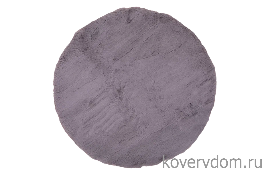 Ковер из искусственного меха Krolik 1000A T9082_GREY круг Ковер из искусственного меха Krolik 1000A T9082_GREY круг
