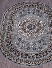 Прямоугольный ковер SIERRA D504 BLUE-BROWN 2 Овал
