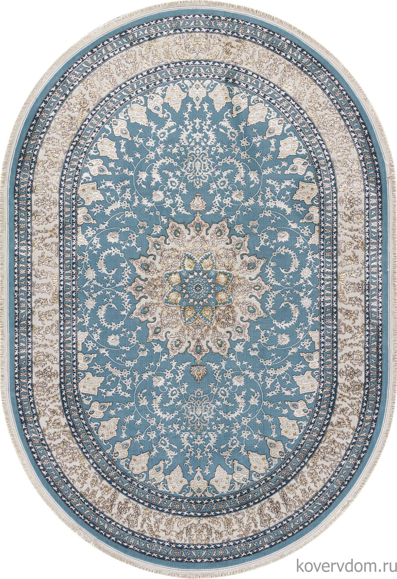 Ковер DELINA M108A BLUE / CREAM Овал