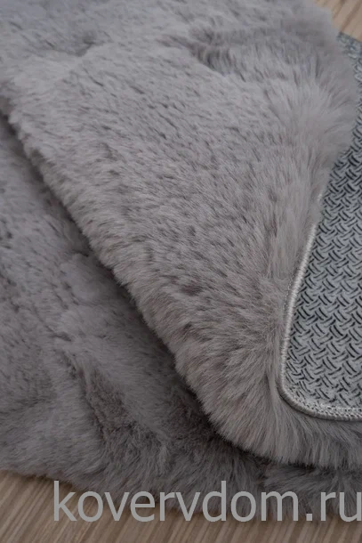 Ковер из искусственного меха Krolik 1000A T9082_GREY круг Ковер из искусственного меха Krolik 1000A T9082_GREY круг