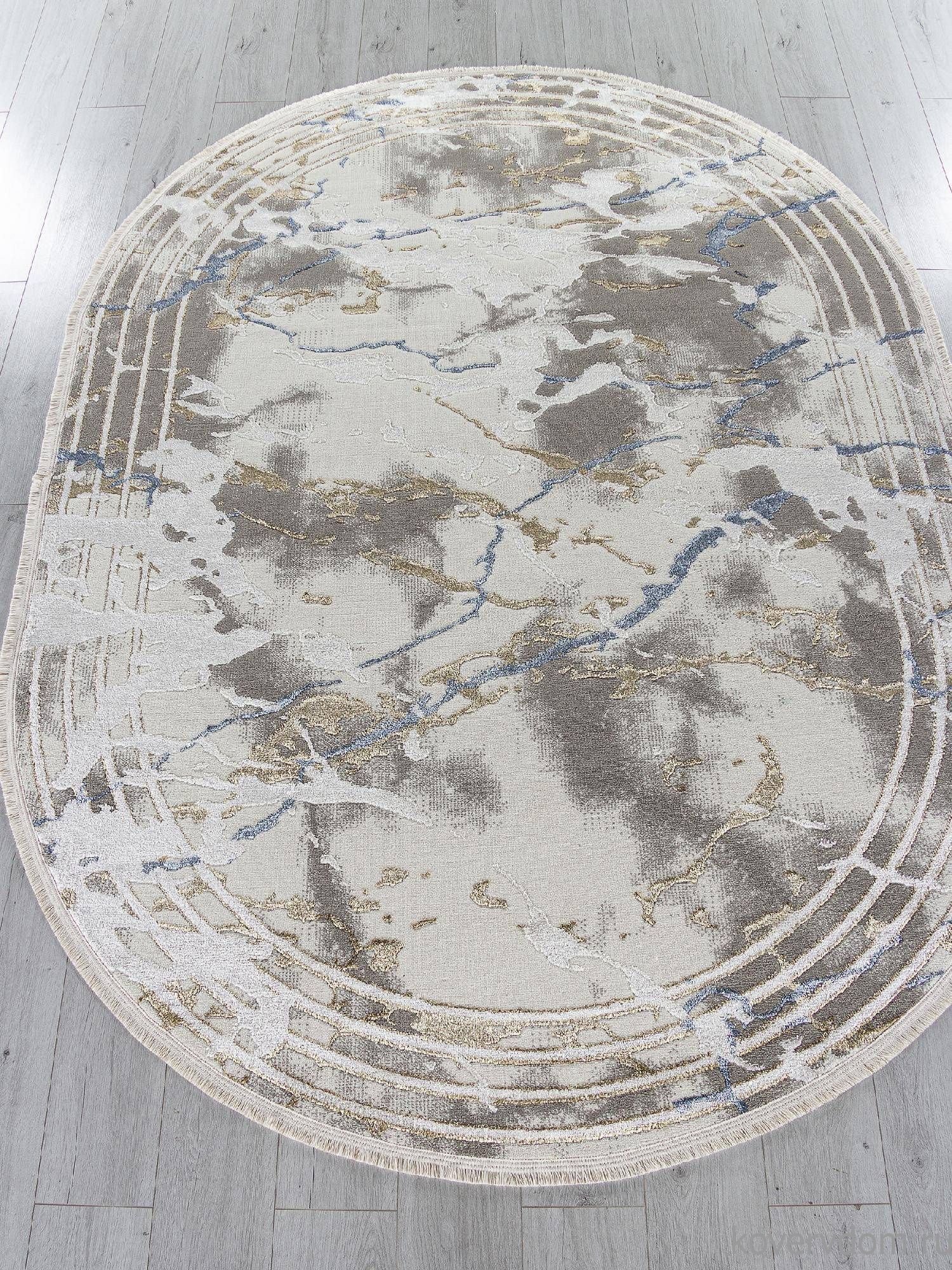 Ковер ESSA 27243A GRY / BLUE Овал