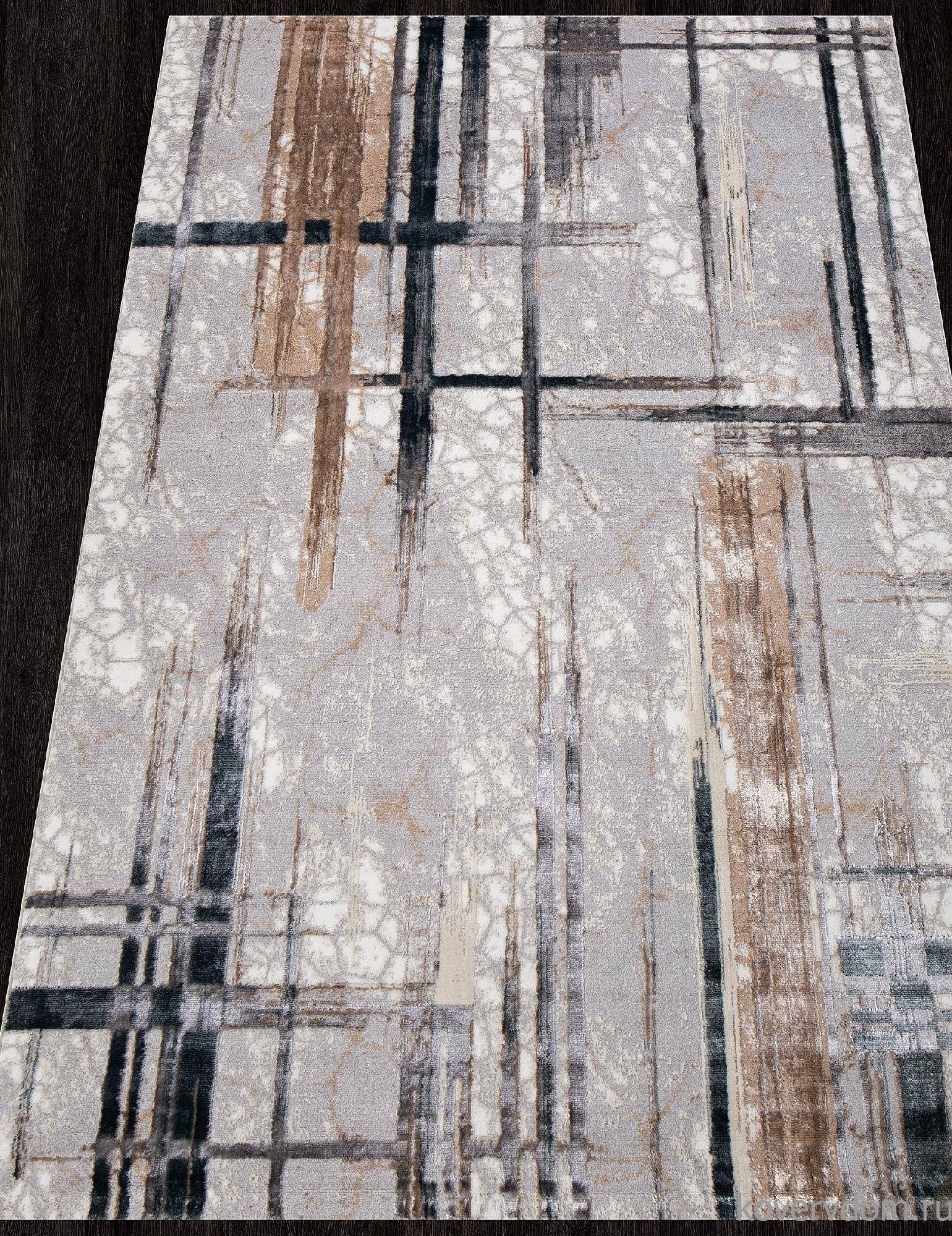 Ковер PERU C071A D.GREY SHIRINK / BLUE FDY