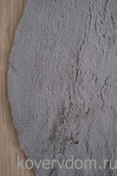 Ковер из искусственного меха Krolik 1000A T9082_GREY круг Ковер из искусственного меха Krolik 1000A T9082_GREY круг