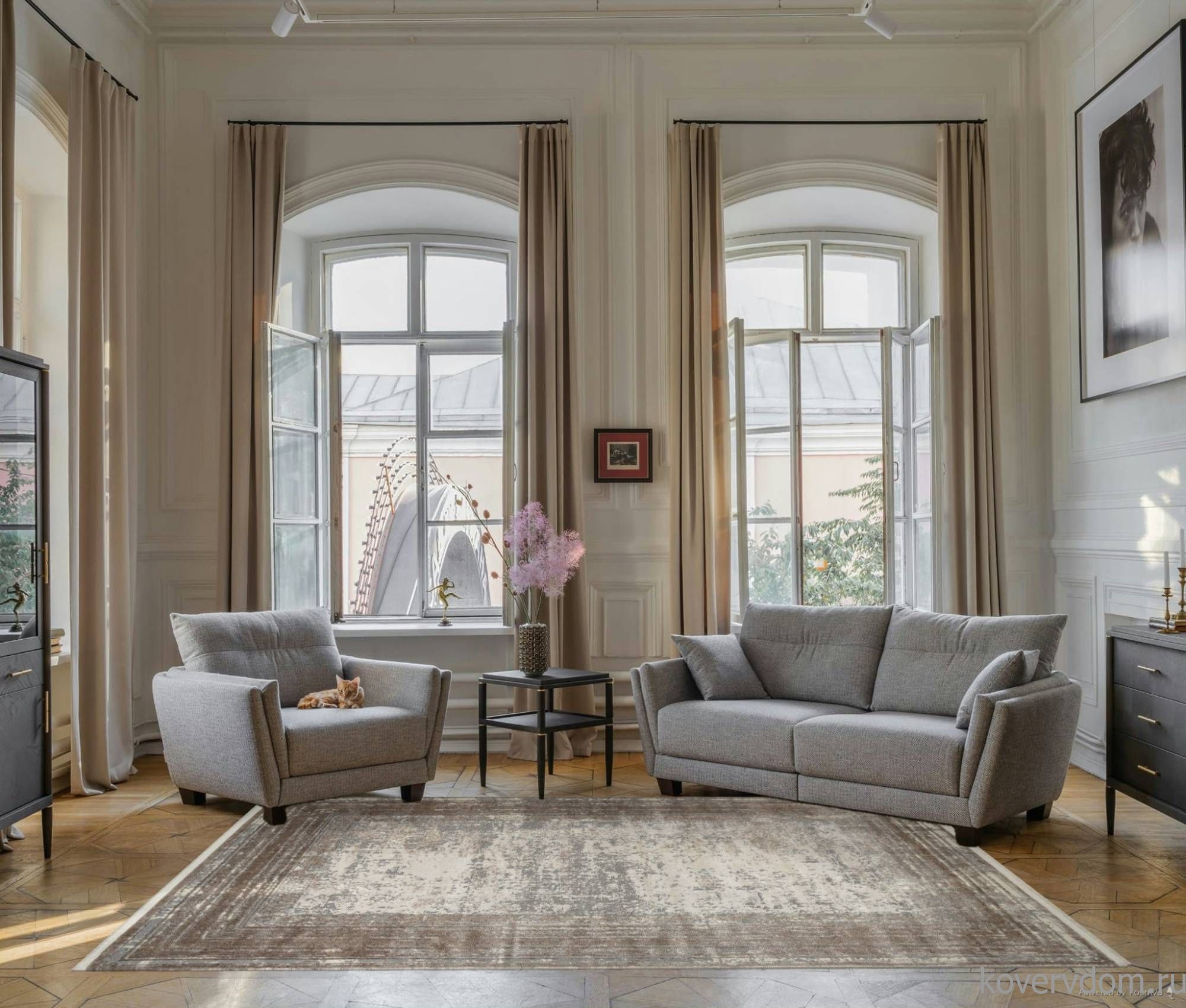 Ковер MARMARIS 26927A GRY / D.BEIGE