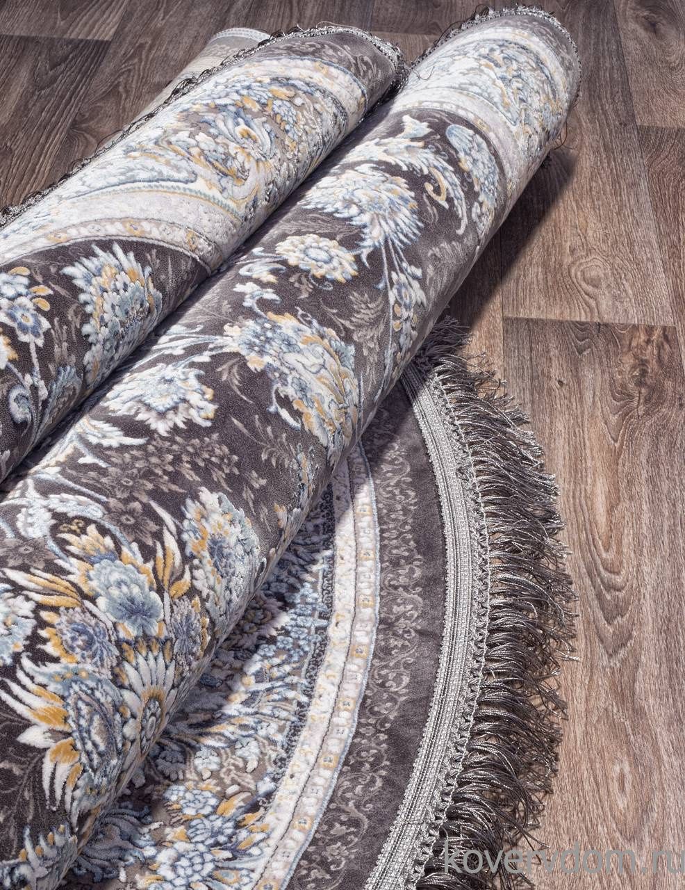 Ковер FARSI 1200 G256 DARK GRAY Круг Ковер FARSI 1200 G256 DARK GRAY Круг