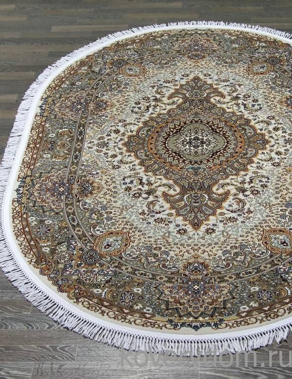 Ковер SHAHREZA D414 CREAM-BROWN Овал