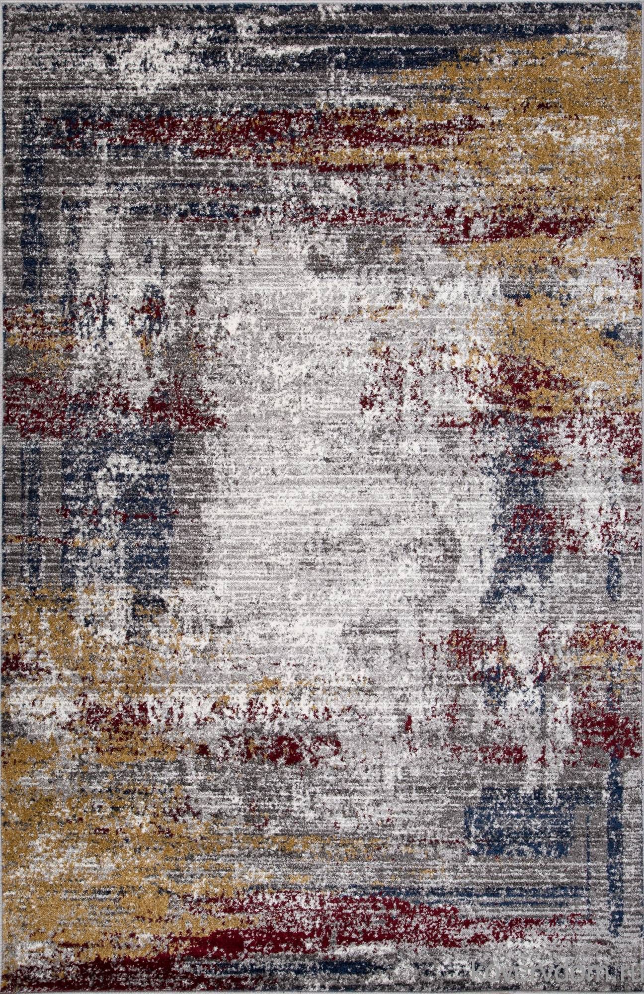 Ковер LONDON D838 GRAY-RED Ковер LONDON D838 GRAY-RED