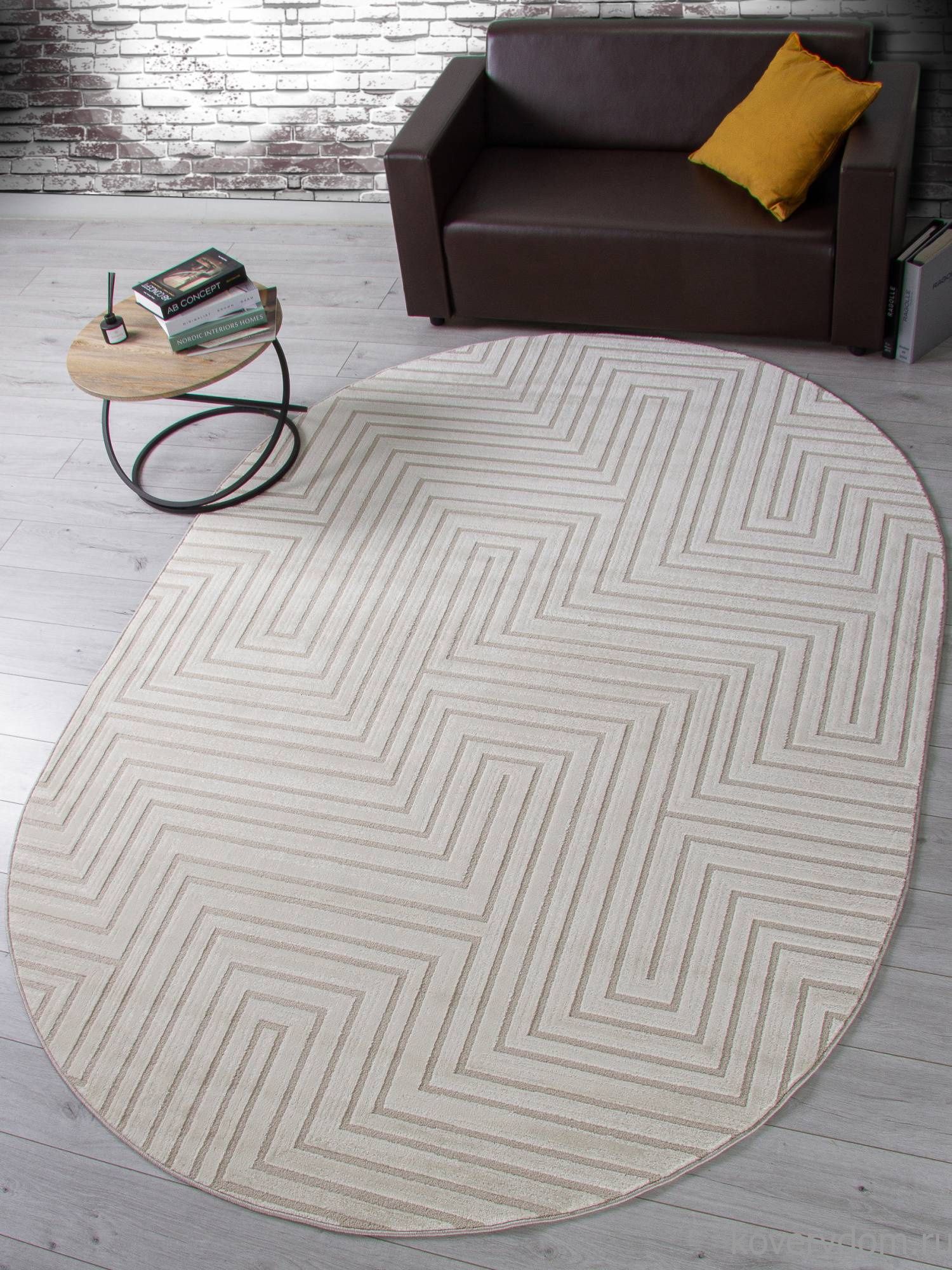 Ковер DIOS F412 LIGHT CREAM Овал