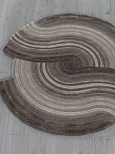 Круглый ковер бежевый SAFIR 00835C GREY / BROWN Круг