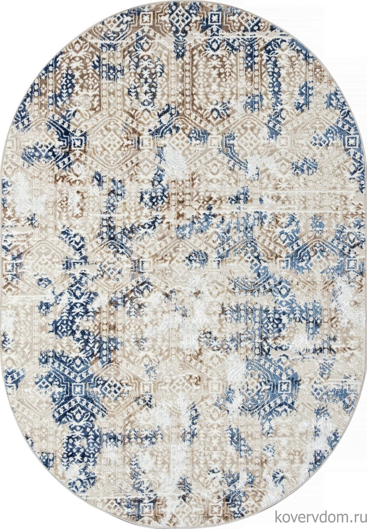 Ковер ANTEP O1699 630 CREAM / BLUE Овал Ковер ANTEP O1699 630 CREAM / BLUE Овал