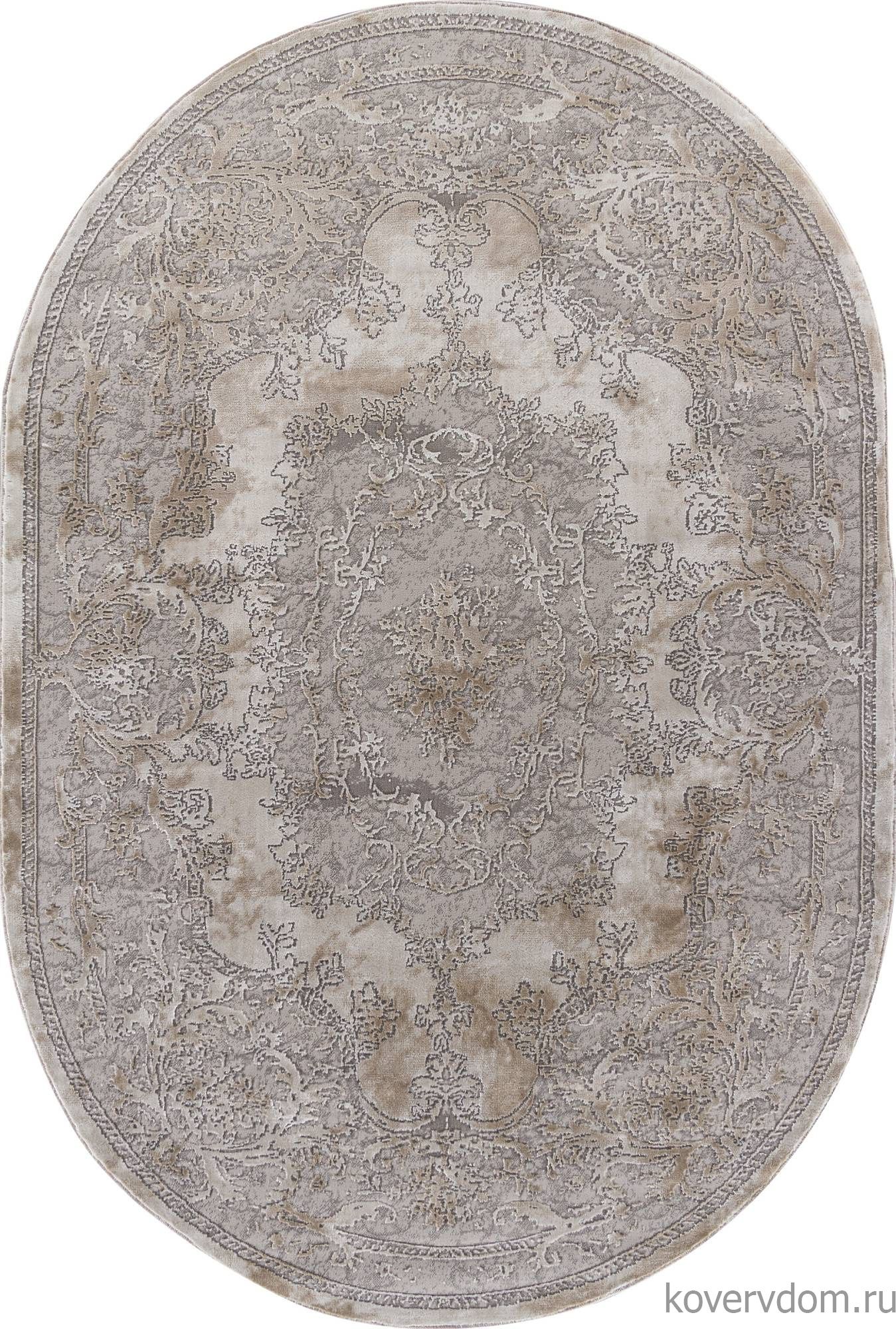 Ковер LUCCI P0047 WHITE / L.BEIGE Овал