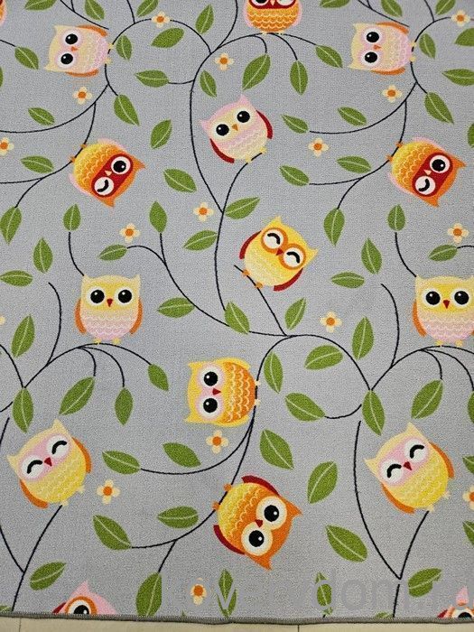 Детский ковер-палас OWLS серый Детский ковер-палас OWLS серый
