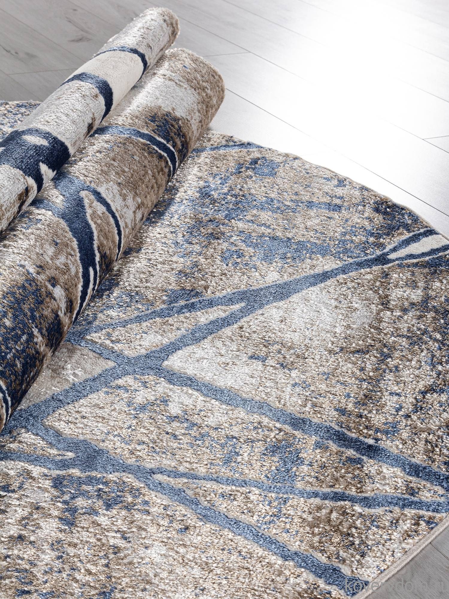 Ковер ANTEP O1702 630 CREAM / BLUE Овал