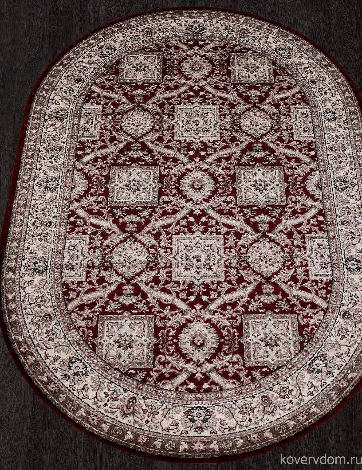 Ковер COLIZEY D868 RED Овал