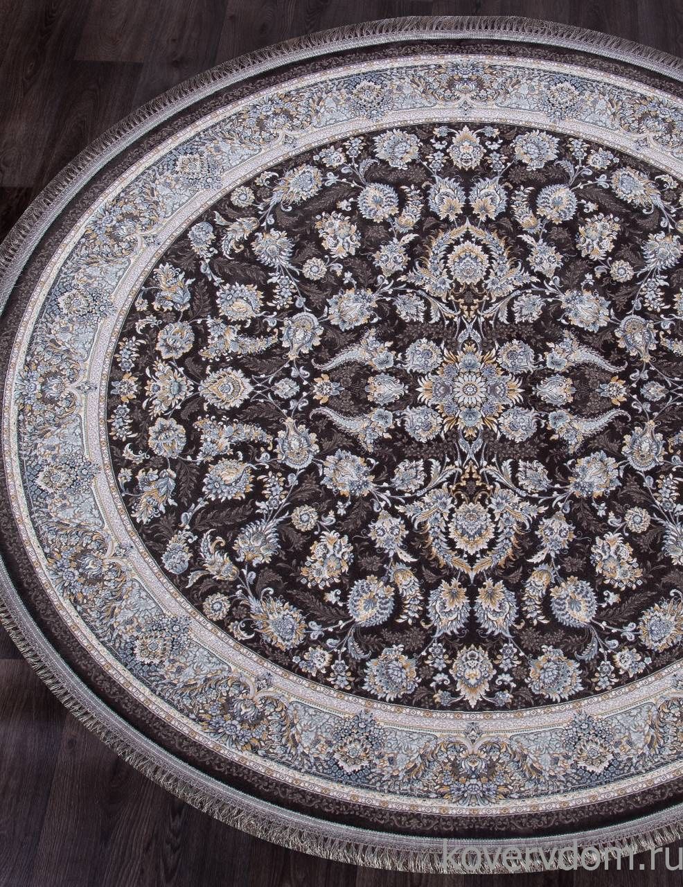 Ковер FARSI 1200 G256 DARK GRAY Круг Ковер FARSI 1200 G256 DARK GRAY Круг