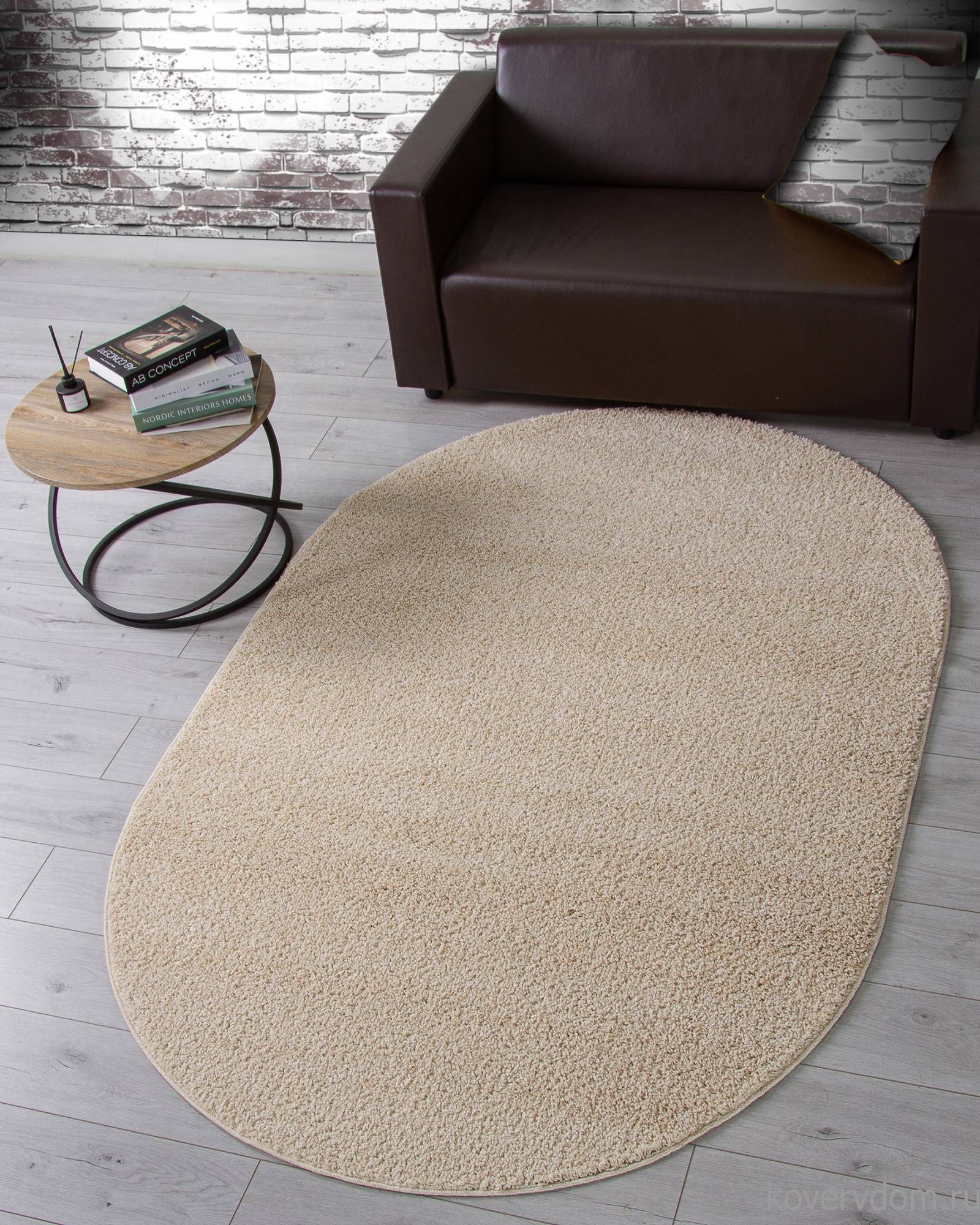 Ковер MOKKO T600 LIGHT BEIGE Овал