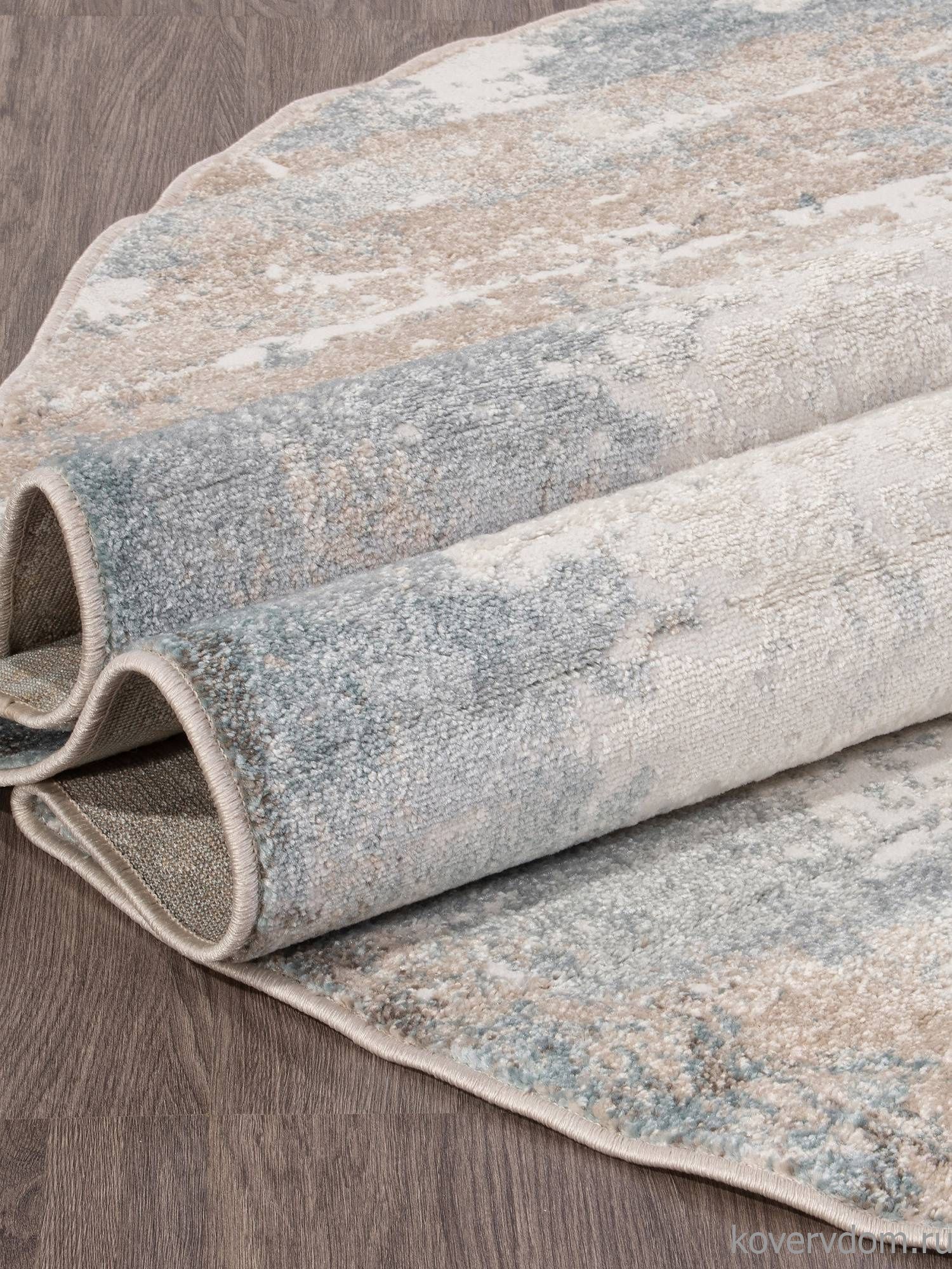 Ковер NATUREL D994 BEIGE-BLUE Овал