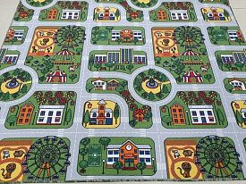 Детский ковер для мальчика-палас с дорогами ECOPOLIS-A