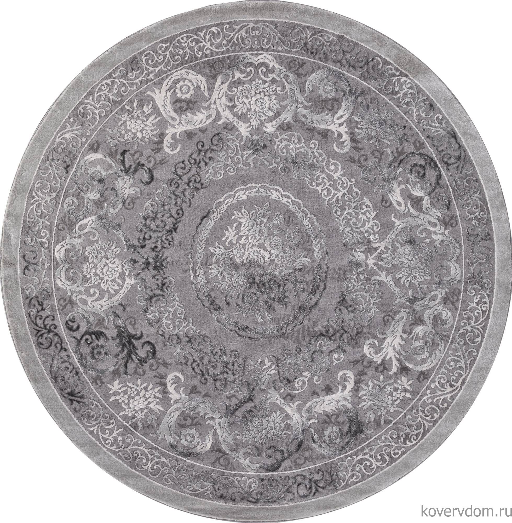 Ковер ARMINA 03760A GREY / GREY Круг