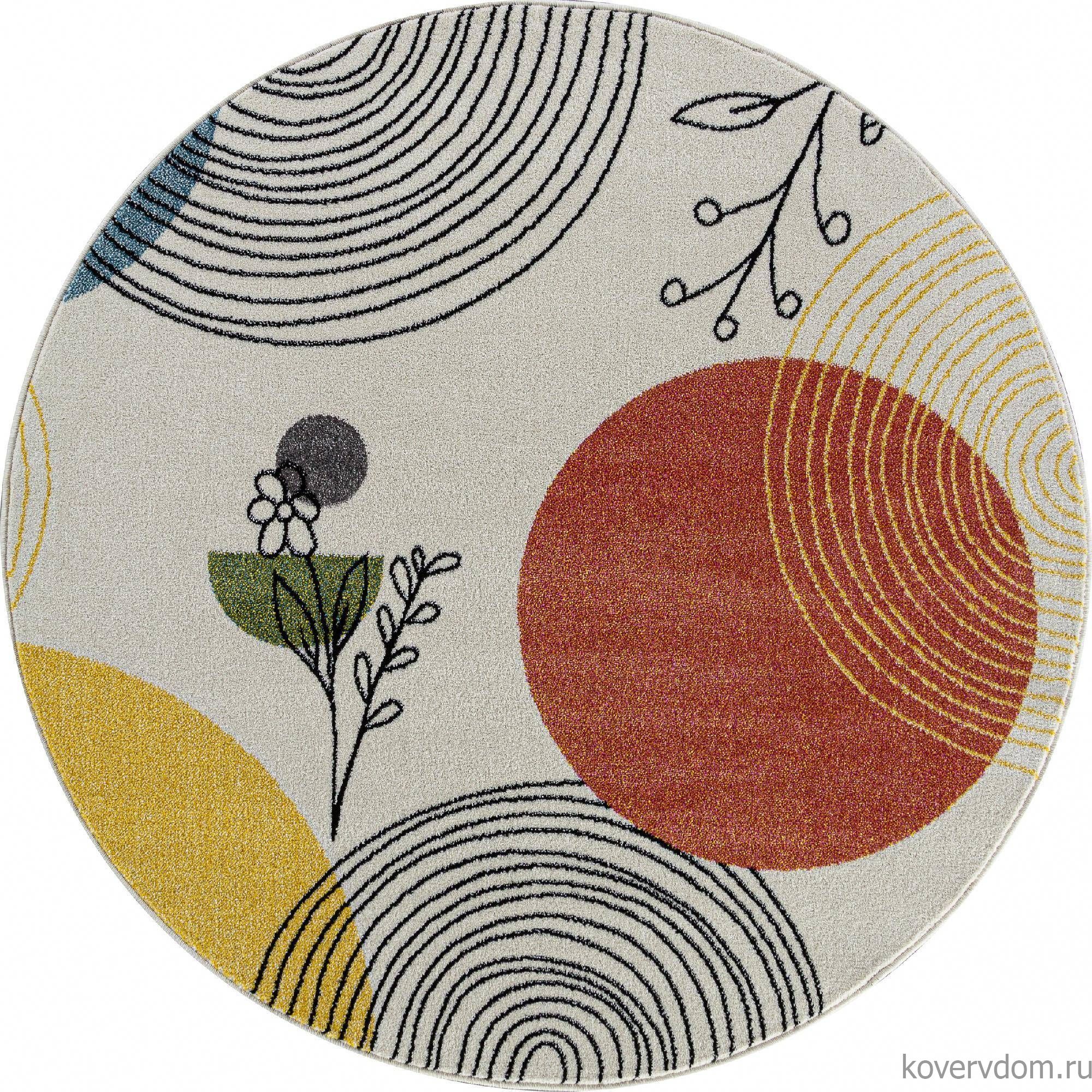 Ковер RIO F234 GRAY-BLUE Круг Ковер RIO F234 GRAY-BLUE Круг